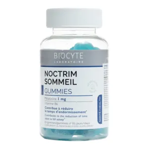 Biocyte Noctrim Sommeil Gommes à mâcher goût mûre
