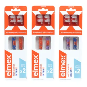 Brosse à dents Elmex souple Protection Anti-Caries Inter X