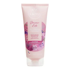 Laino  pulpe de pêche blanche Bio gel douche