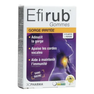 Les 3 Chênes gommes gorge irritée Efirub