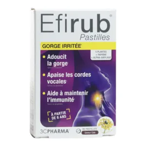 Les 3 Chênes pastilles gorge irritée Efirub