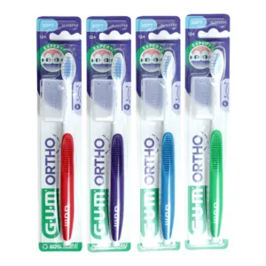 Hygiène des appareils dentaires avec la brosse à dents souples Gum Ortho