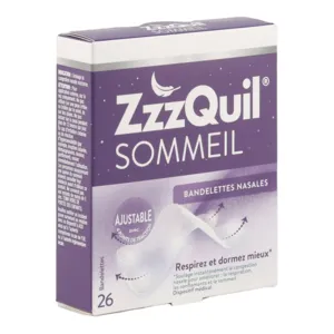 ZzzQuil Sommeil bandelettes congestion nasale