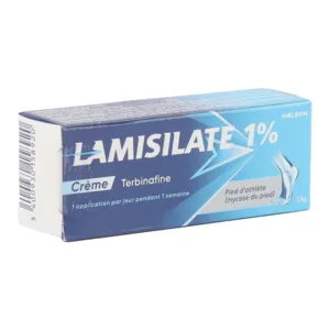 Crème antifongique pied Lamisilate 1 % Terbinafine