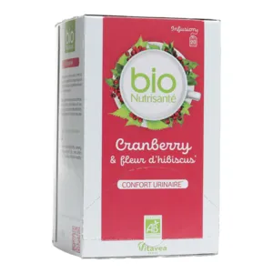 Tisane Cranberry Confort urinaire Bio Nutrisanté