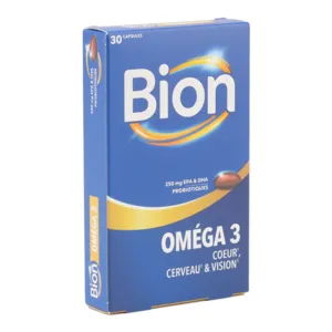 Capsules Bion Omega 3 pour le coeur, le cerveau et la vision