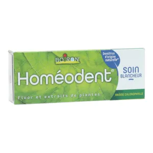 Homéodent Boiron dentifrice blancheur à la chlorophylle
