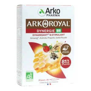 Dynergie Arkoroyal Fortifiant et stimulant bio Ampoules