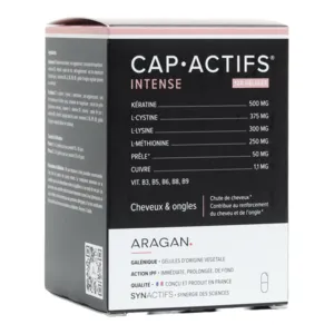 Gélules cheveux et ongles Cap Actifs Intense Aragan