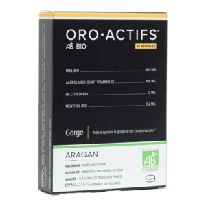 Aragan Oro Actifs bio pastilles gorge