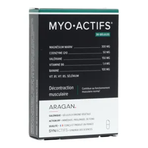 Gélules Myo Actifs Aragan Décontraction musculaire