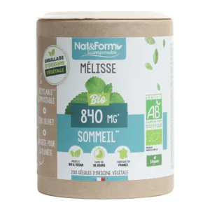 Mélisse Nat & Form Bio gélules Sommeil
