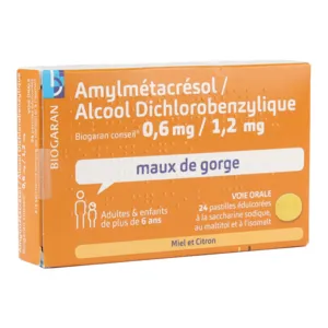 Biogaran pastilles Amylmétacrésol/alcool dichlorobenzylique