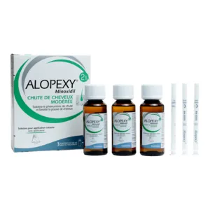 Solution Alopexy minoxidil 2% anti chute cheveux