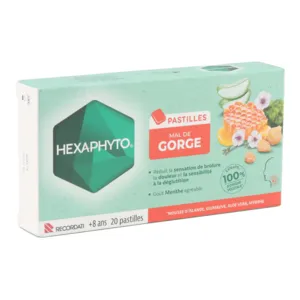 Pastilles Mal de gorge Hexaphyto