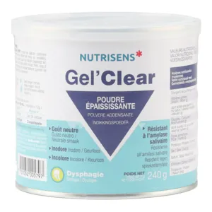 Nutrisens Gel Clear poudre épaississante gout neutre