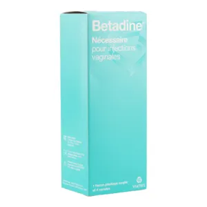 Bétadine flacon canules pour injections vaginales