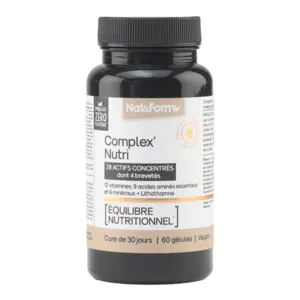 Gélules Equilibre nutritionnel Complex Nutri Nat et Form