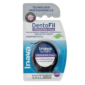Inava fil dentaire DentoFil Crossing Floss menthe fraîche