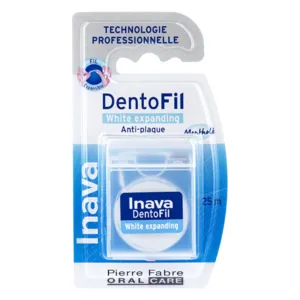 DentoFil Inava Fil dentaire blancheur anti plaque White expanding