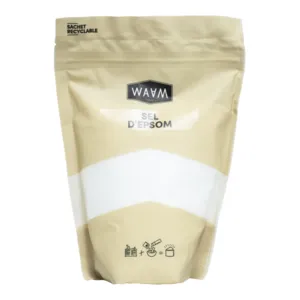 Sel d'Epsom Waam pour bain relaxant détoxifiant et purifiant
