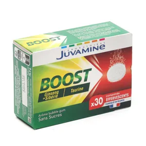 Juvamine Boost Ginseng de Sibérie et Taurine comprimé effervescent