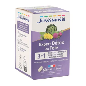 Détox du foie comprimés Juvamine Expert