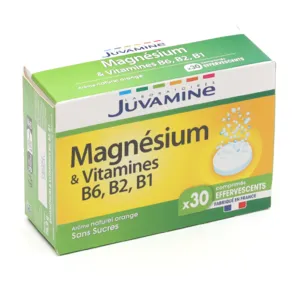 Magnésium & vitamines B6, B2, B1 effervescents Juvamine