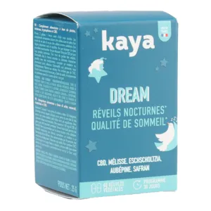 Kaya Dream gélules aux plantes adaptogènes et au CBD