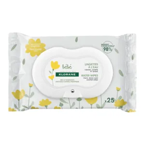 Lingettes nettoyantes corps bébé au calendula Klorane