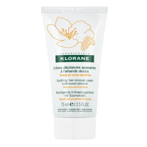 Crème dépilatoire apaisante Klorane visage et zones sensibles