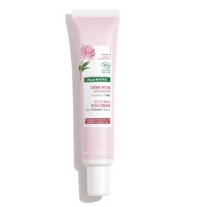 Crème riche apaisante bio Klorane à la pivoine