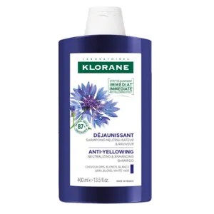 Shampoing Klorane cheveux blancs à la centaurée Bio