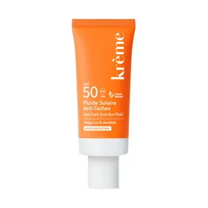 Fluide solaire visage SPF 50 Anti taches Krème