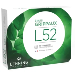 L52 Etats grippaux comprimés