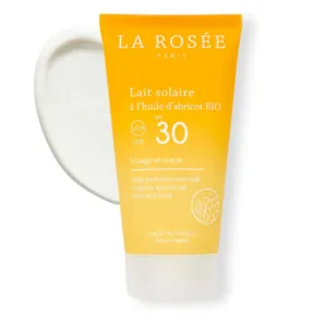 Lait solaire La Rosée à l'huile d'abricot bio SPF 30