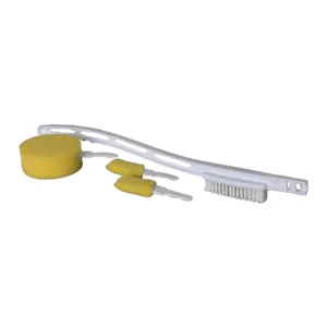 Brosse à long manche pour les pieds et le dos