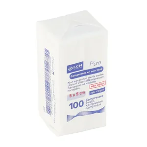 LCH compresse non tissée non stérile 5x5 cm