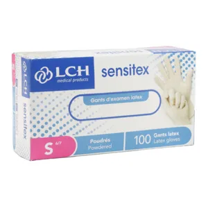Gants médicaux latex poudrés