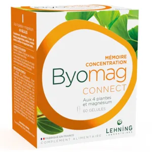 Lehning Byomag Connect memoire concentration gélules