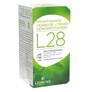 Lehning L28 solution buvable jambes lourdes