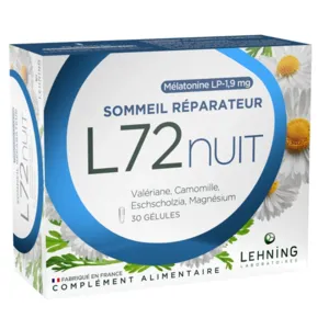 Lehning L72 Nuit Mélatonine à libération prolongée