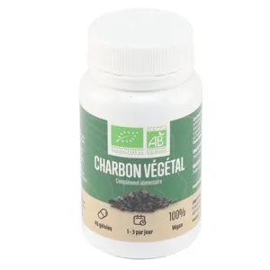 Léro Charbon végétal actif bio gélules