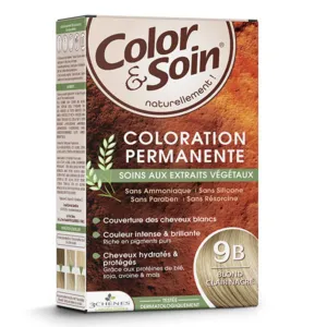 Coloration permanente blond clair nacré 9B Color et Soin