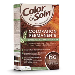 Les 3 Chênes Color et Soin blond foncé doré 6G coloration cheveux