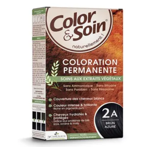 Coloration permanente brun azuré Color et Soin