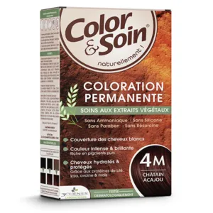 Les 3 Chênes Color et Soin châtain acajou 4M coloration cheveux