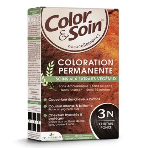 Les 3 Chênes Color et Soin châtain foncé 3N coloration cheveux