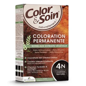 Les 3 Chênes Color et Soin châtain naturel 4N coloration cheveux