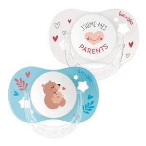 Sucette anatomique silicone Luc et Léa Essentiel 0-6 mois